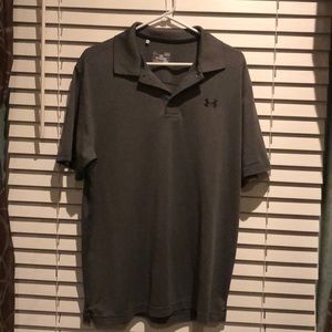 Under Armour men’s gray polo heat gear